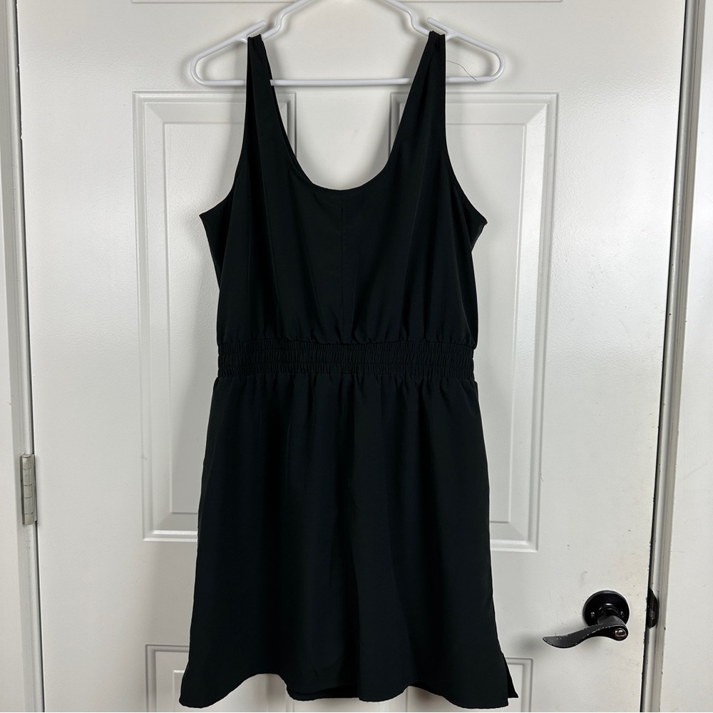 Calia black lightweight athletic dress tie waist Large